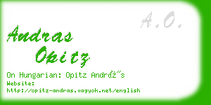 andras opitz business card